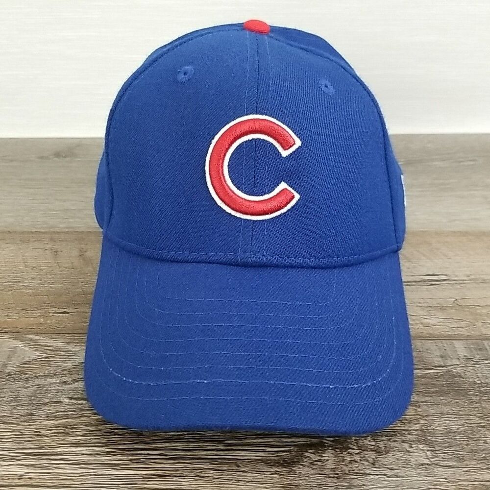 New Era Chicago Cubs Wool Blend Blue Hat Cap Strapback Adjustable MLB 90s